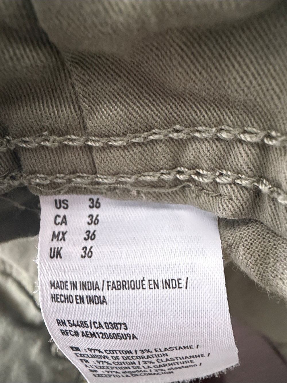 American Eagle Outfitters Olive Flat-Front Casual Shorts - Picture 5 of 6
